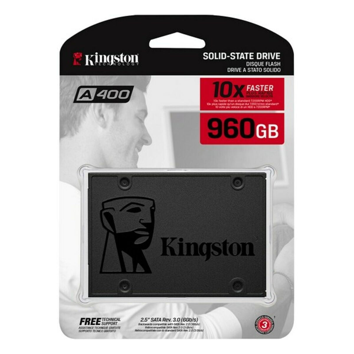 Disque dur Kingston SA400S37/960G SSD Interne TLC 960 GB 960 GB SSD