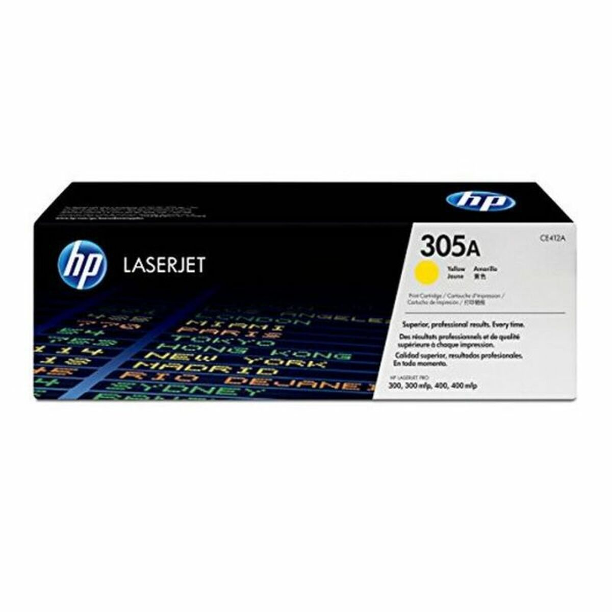 Toner original HP CE412A Jaune - 0