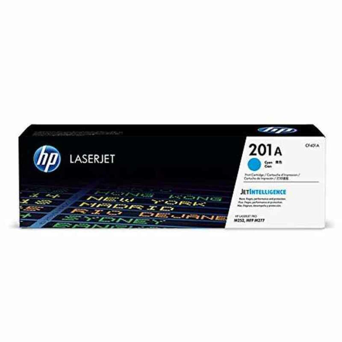 Toner original HP T201A Cyan