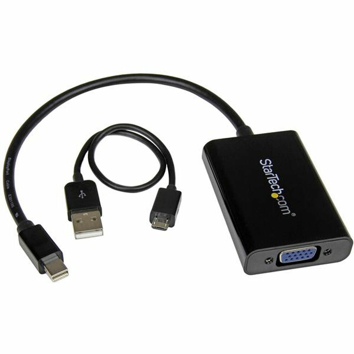 Adaptateur Mini DisplayPort vers VGA Startech MDP2VGAA Noir Gris
