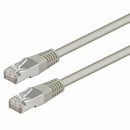 Câble Réseau Rigide UTP 6ème Catégorie Equip 0,5 m Blanc Beige-1