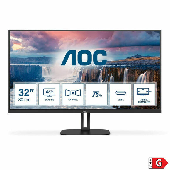 Écran AOC Q32V5CE/BK 32" 2560 x 1440 Quad HD