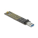 Adaptateur pour Disque Dur DELOCK 64069 Vert USB USB 3.1 PCIe M.2-1