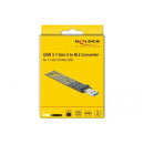 Adaptateur pour Disque Dur DELOCK 64069 Vert USB USB 3.1 PCIe M.2-3