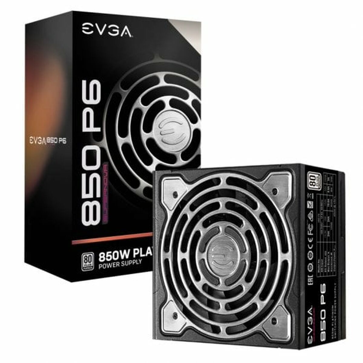 Bloc d’Alimentation Evga SuperNOVA 850 P6 850 W 6 W 80 PLUS Platinum - 0