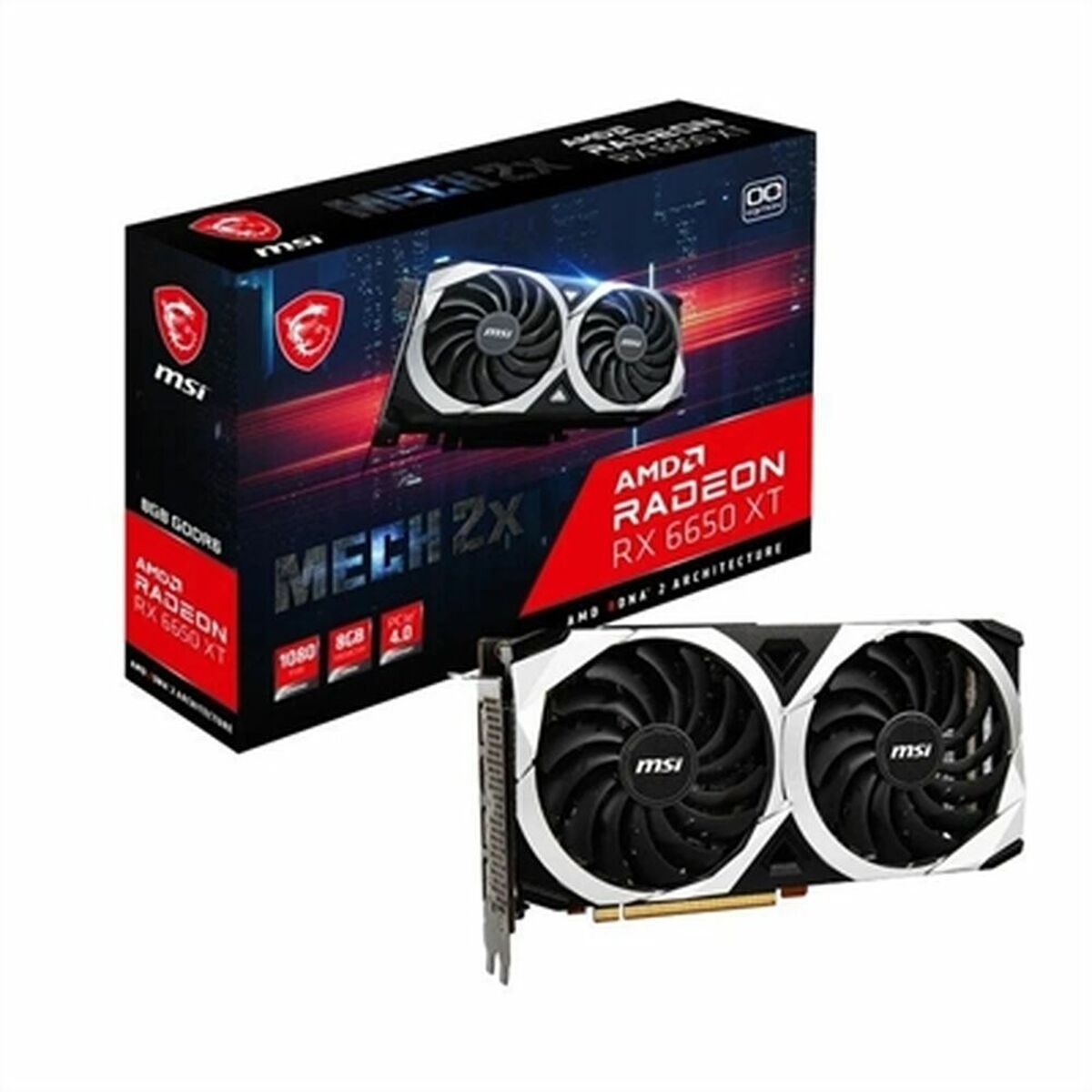 Carte Graphique MSI Radeon RX 6650 XT MECH 2X 8G OC 8 GB RAM radeon rx 6650 xt - 0