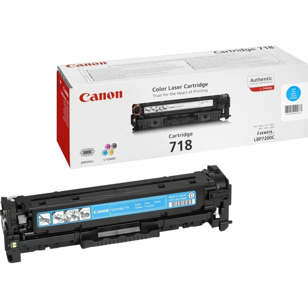 Toner original Canon CRG-718 C Noir Cyan