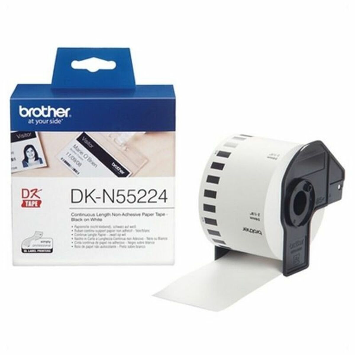 Bande continue de papier thermique Brother CCIPAP0071 DKN55224 54 x 30,48 mm