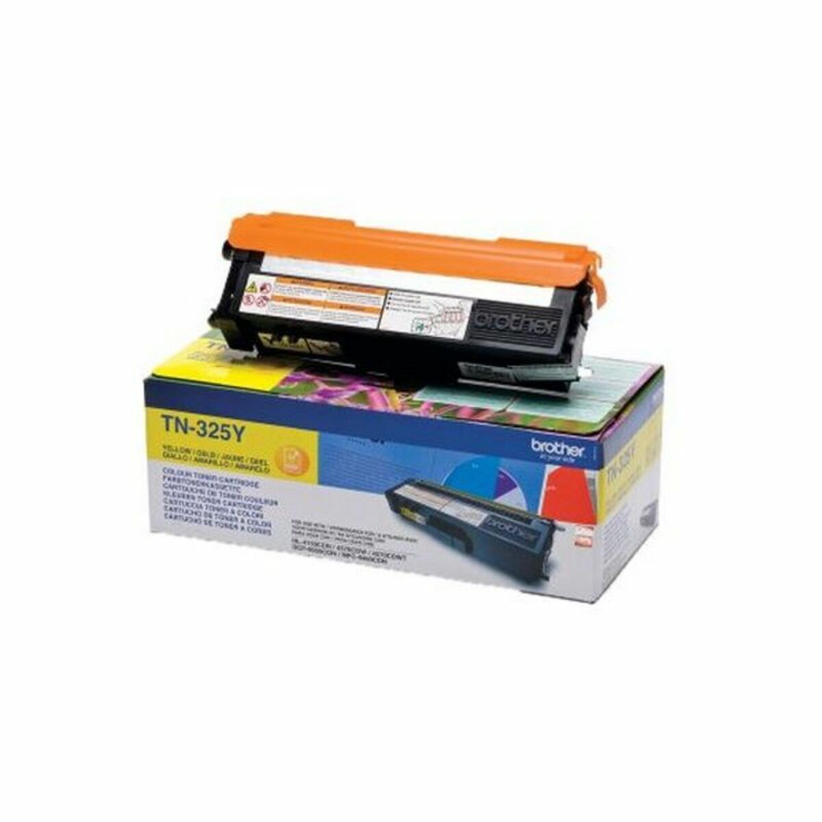 Toner original Brother TN325Y Jaune - 0