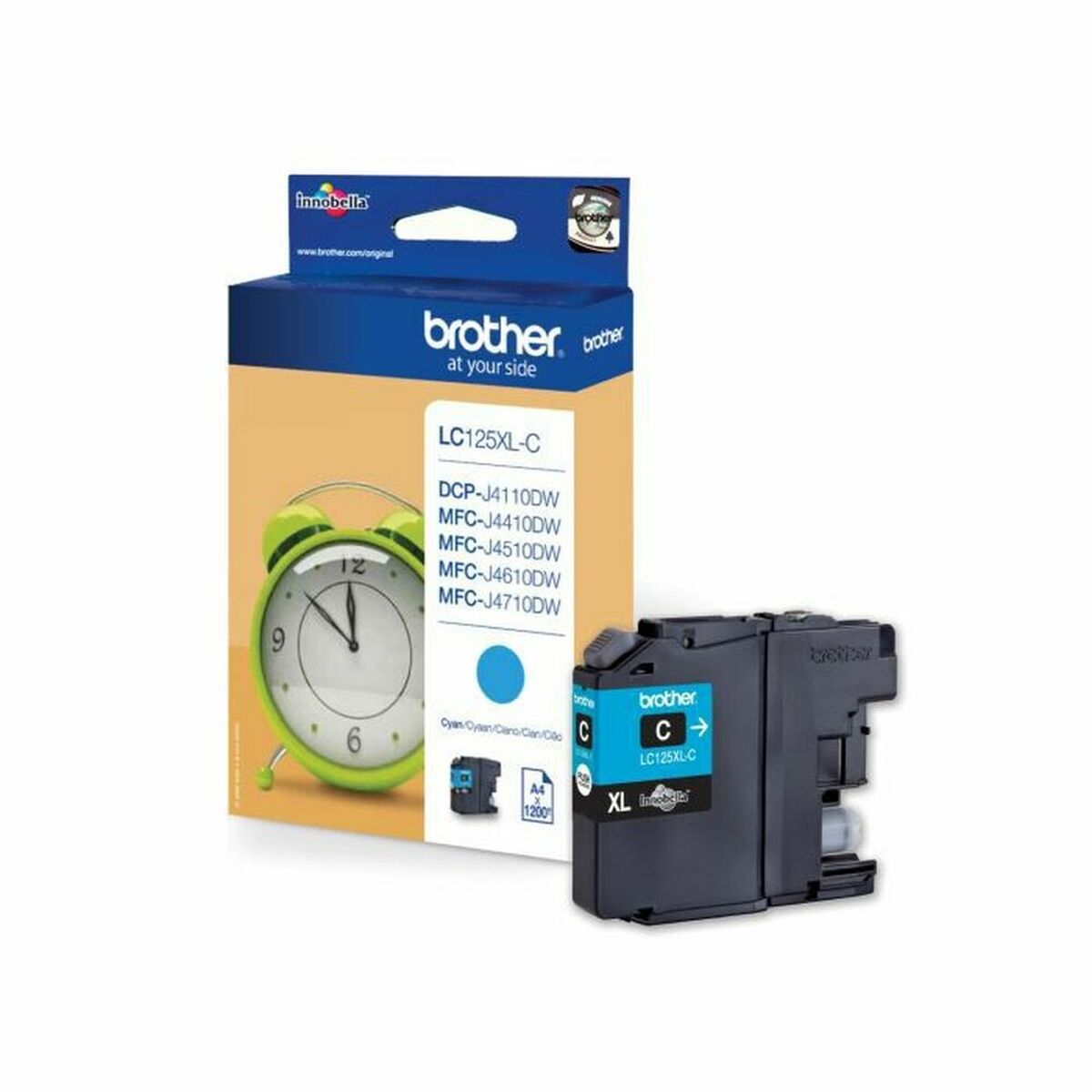 Cartouche d'encre originale Brother LC-125XLC Cyan