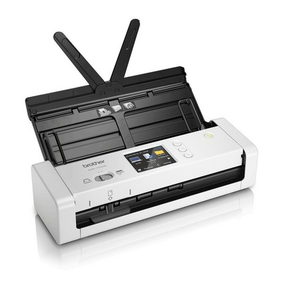 Scanner Portable Duplex Wifi Couleur Brother ADS-1700 7,5 ppm 1200 dpi Blanc