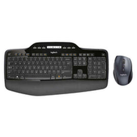 clavier et souris Logitech MK710  Noir Gris Sans fil Espagnol Qwerty