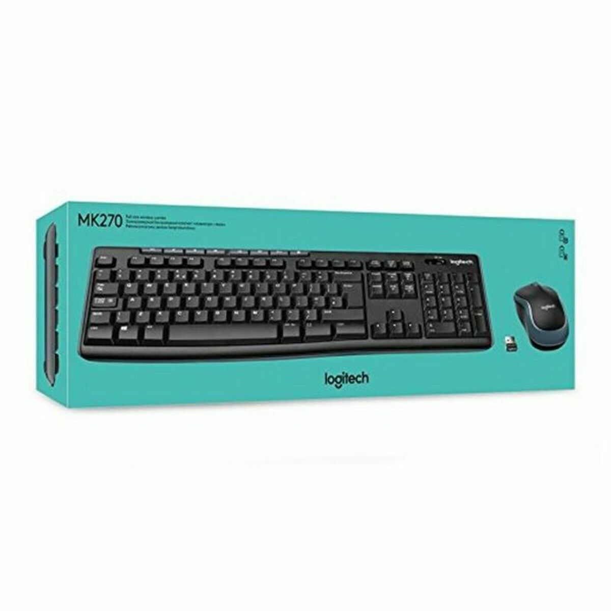 Clavier et souris sans fil Logitech 920-004513 Noir Espagnol Qwerty QWERTY - 0