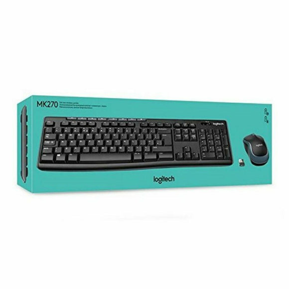 Clavier et souris sans fil Logitech 920-004513 Noir Espagnol Qwerty QWERTY