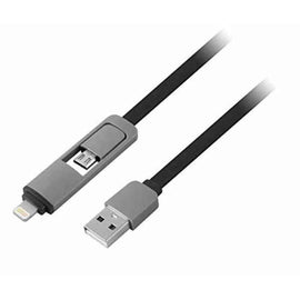 Câble adaptateur 1LIFE PA2IN1FLAT USB (1 m) - 0