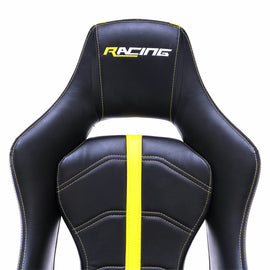 Chaise de jeu Racing Jaune Noir Multicouleur - 0