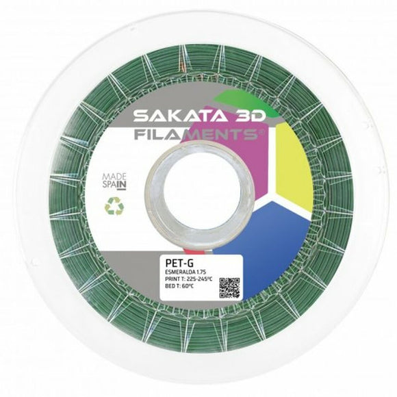 Bobine de filament Sakata 3D 10644123 PET-G Ø 1,75 mm Vert