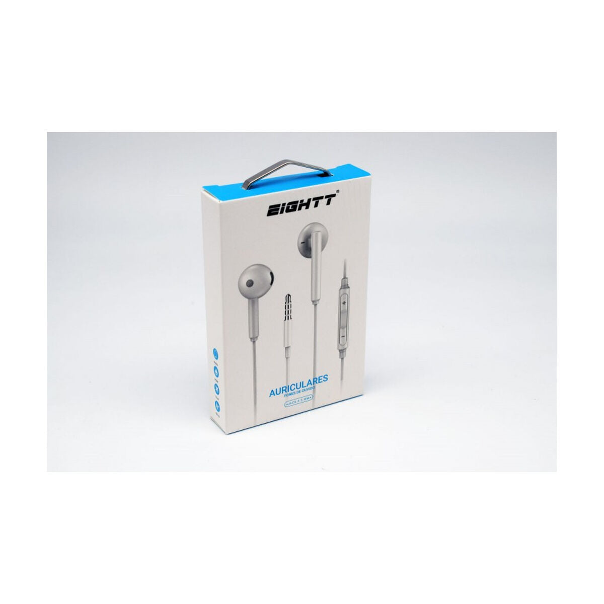 Casques avec Microphone Eightt EAUR-HU Blanc - 0