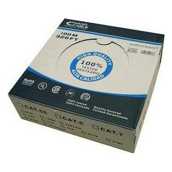 Câble Catégorie 5 UTP NANOCABLE CABLE RED RJ45 CAT.5E UTP RIGIDO AWG24, 100 M (100 m)