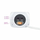 Réglette NANOCABLE 10.37.0004-BK Blanc 1,4 m-3