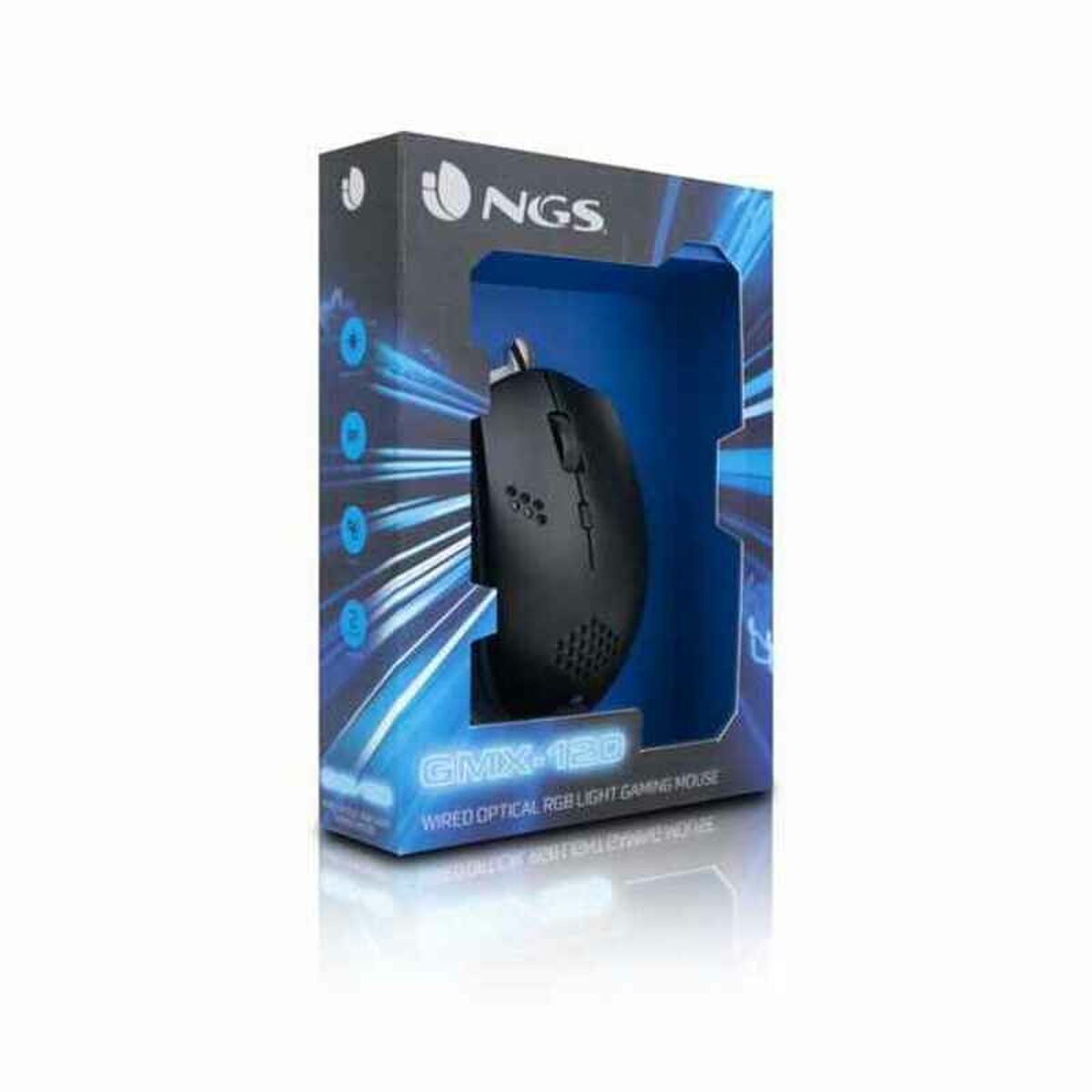 Souris Gaming NGS GMX-120 800/1200 dpi Noir