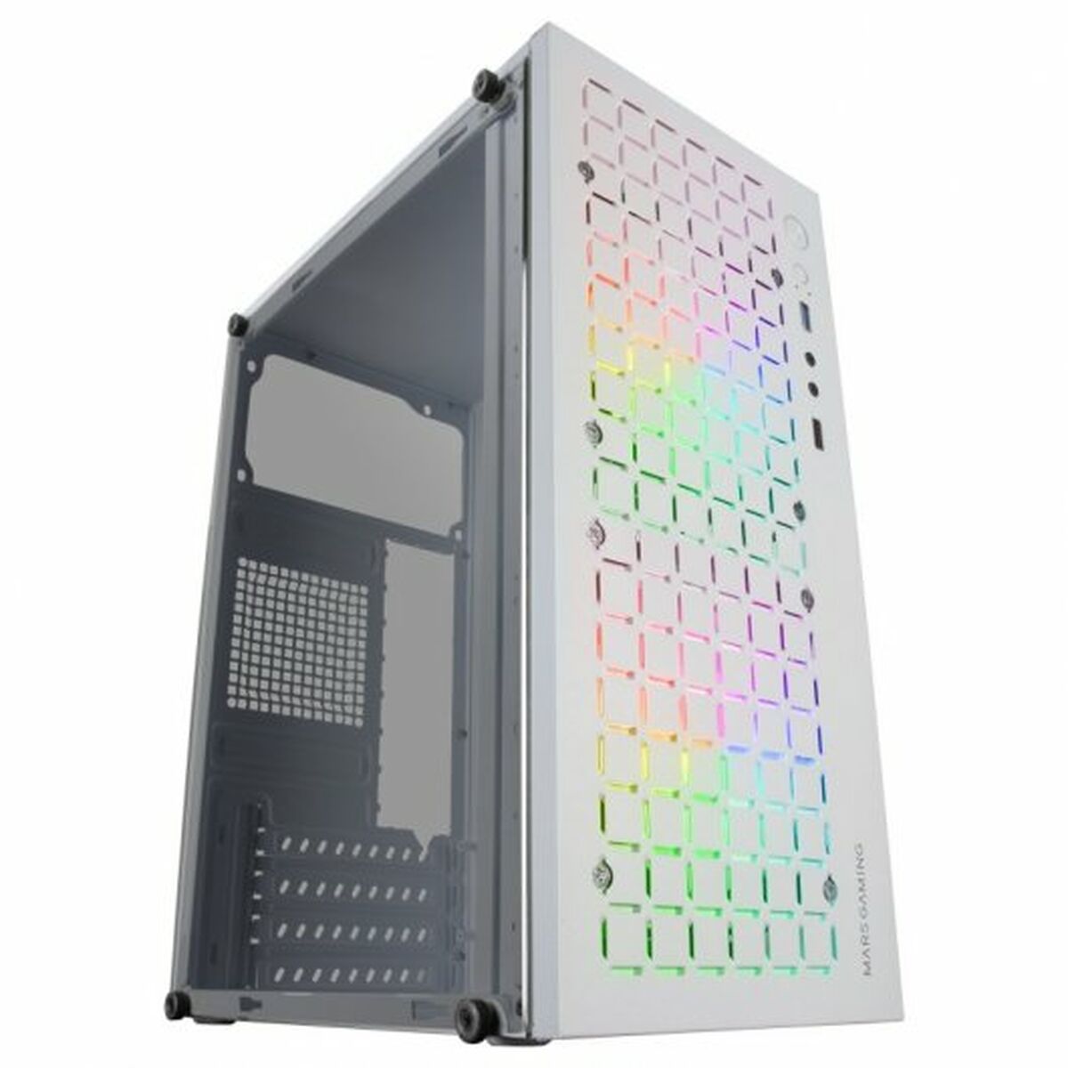 Boîtier ATX semi-tour Mars Gaming MC-CORE Blanc Noir - 0