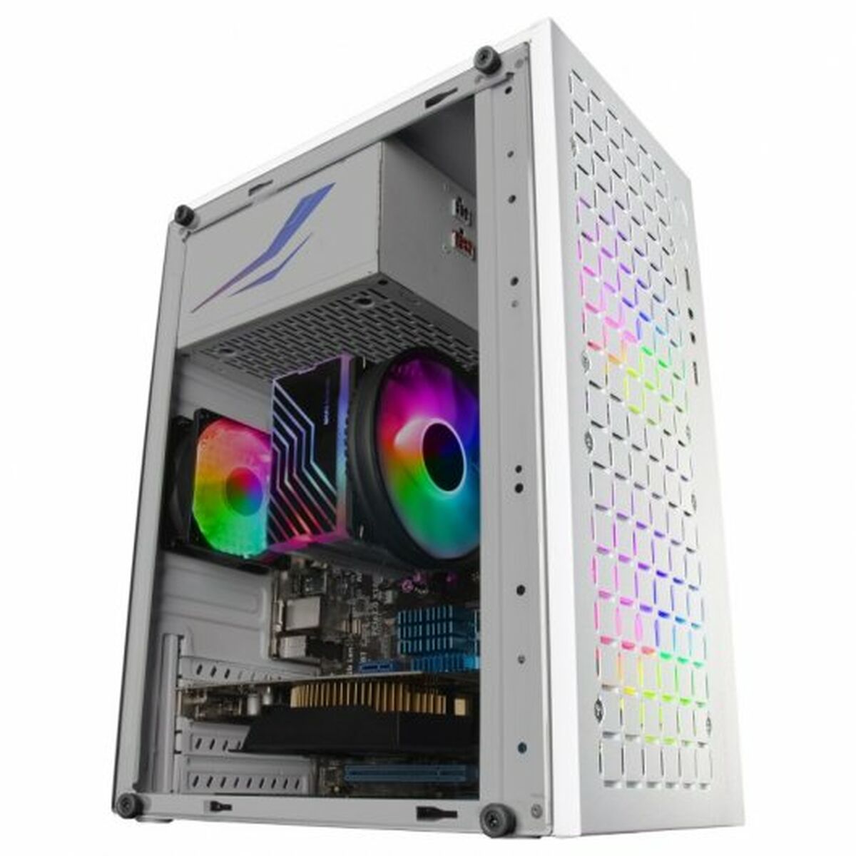 Boîtier ATX semi-tour Mars Gaming MC-CORE Blanc Noir