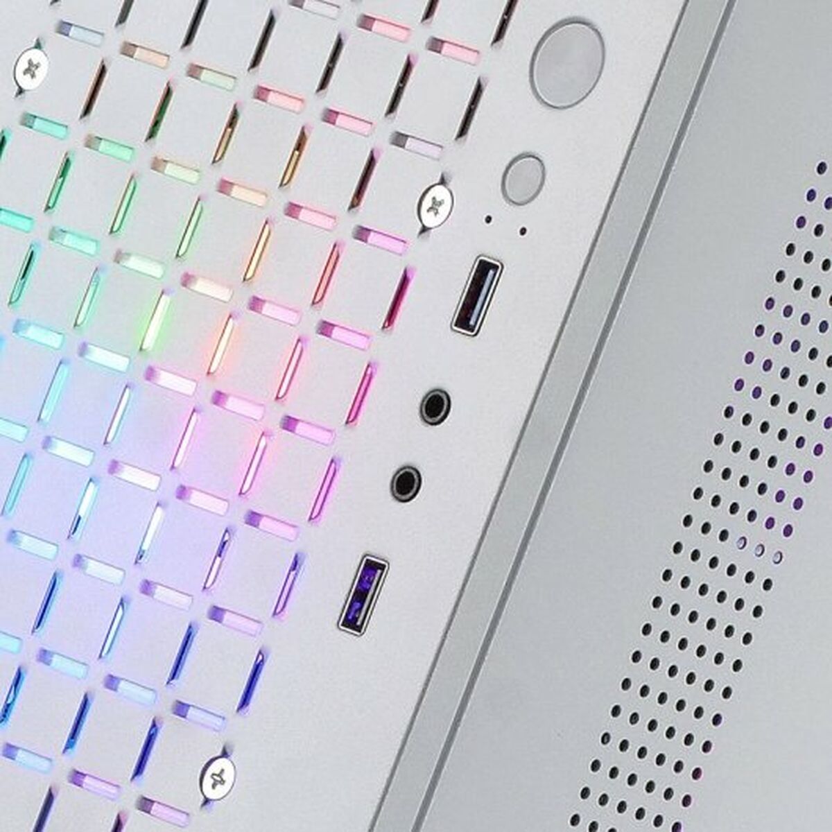 Boîtier ATX semi-tour Mars Gaming MC-CORE Blanc Noir