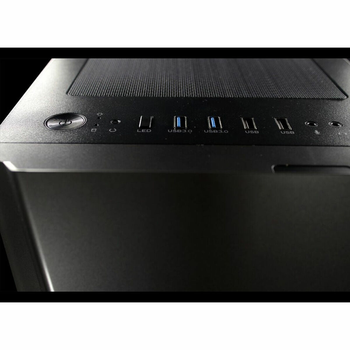 Boîtier ATX semi-tour Droxio BURNER Noir Multicouleur