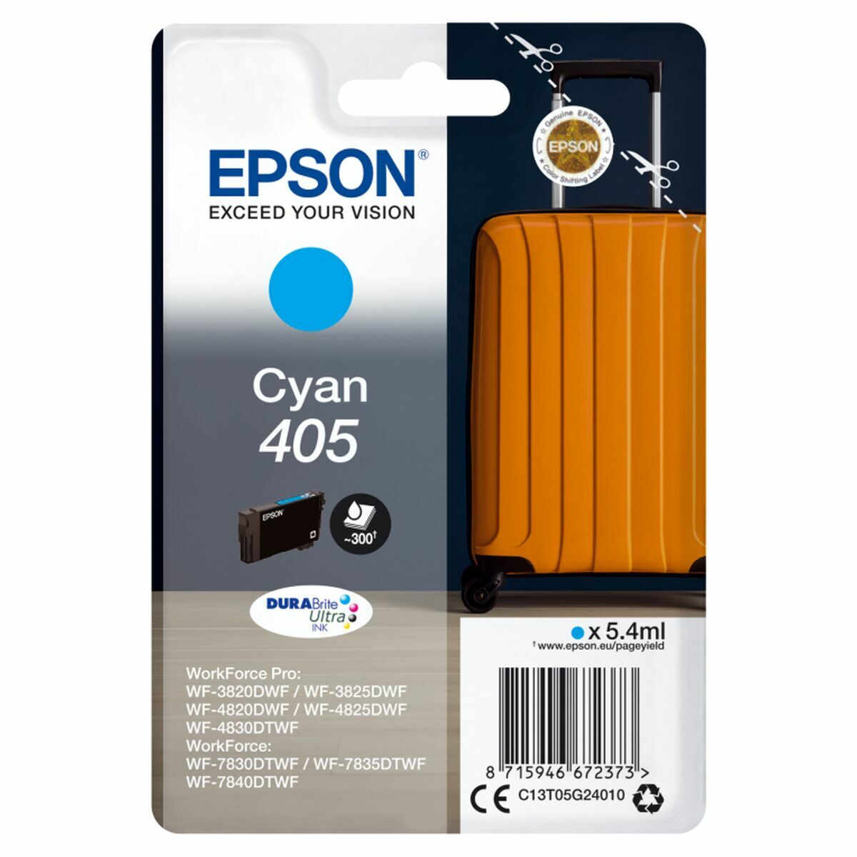 Cartouche d'encre originale Epson C13T05G24010 Cyan
