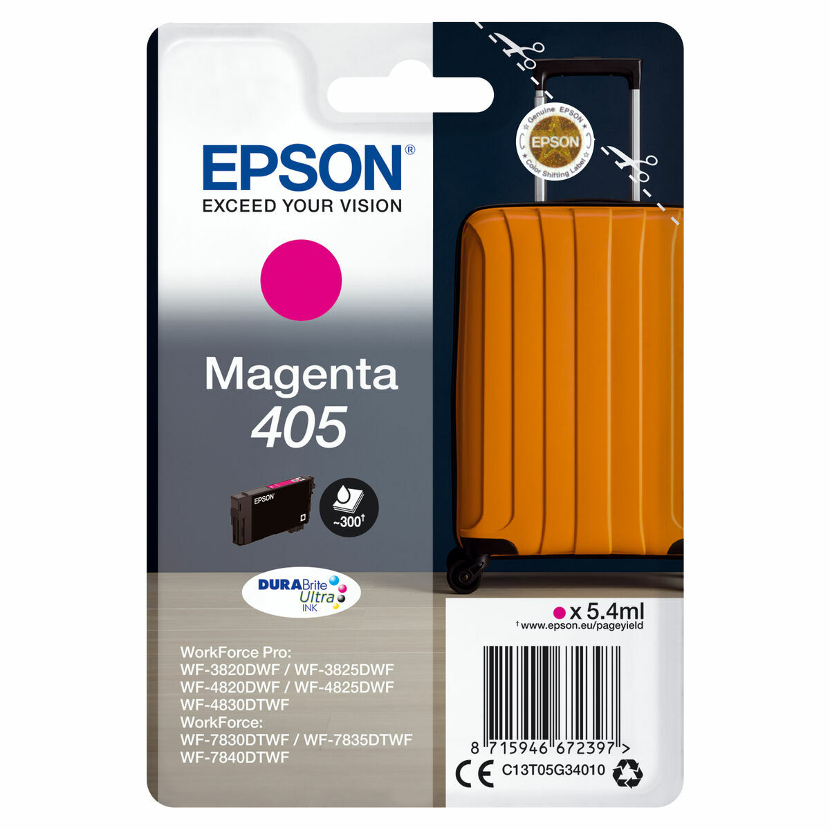 Cartouche d'encre originale Epson C13T05G34010 Magenta