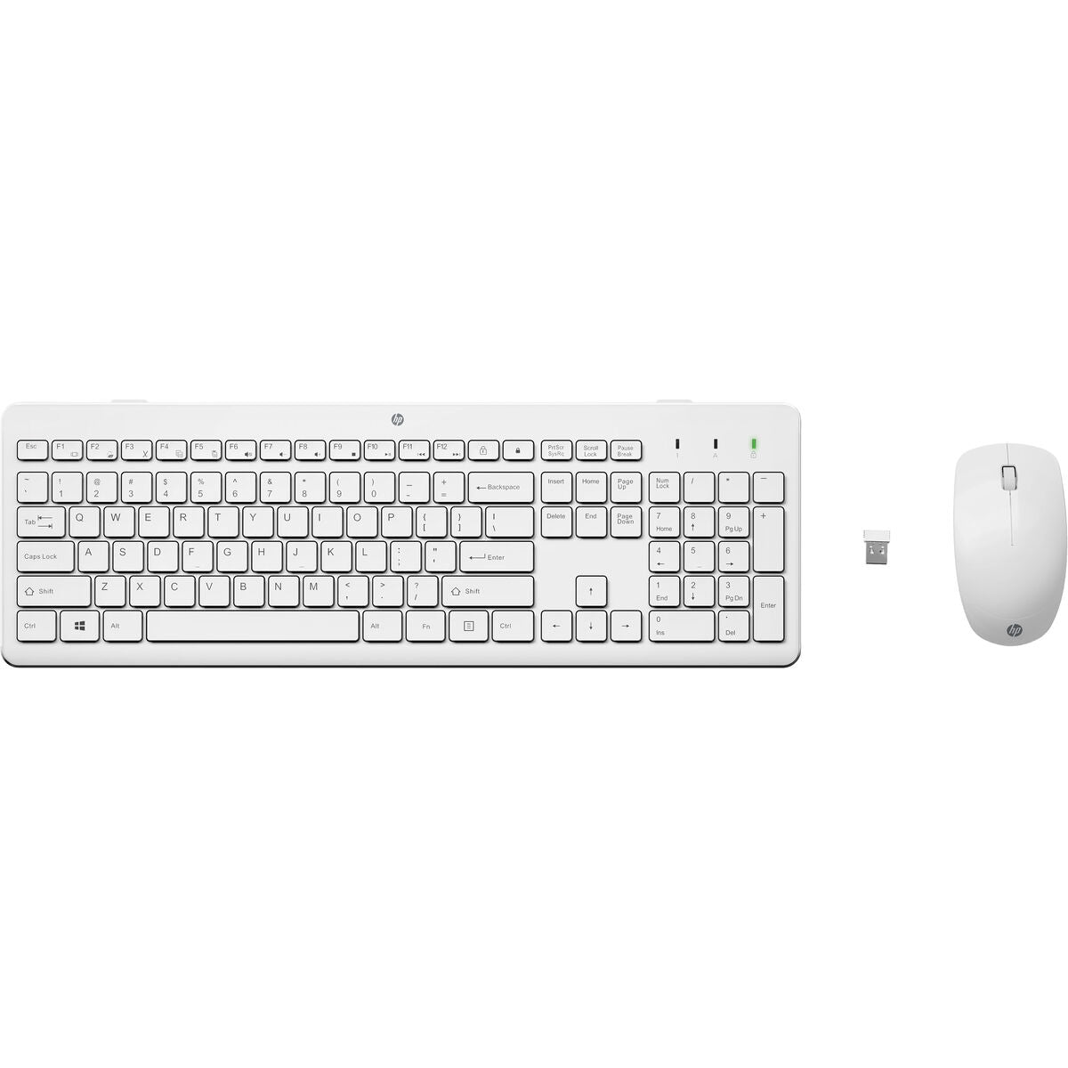 clavier et souris HP 3L1F0AA#ABB Blanc Azerty Français