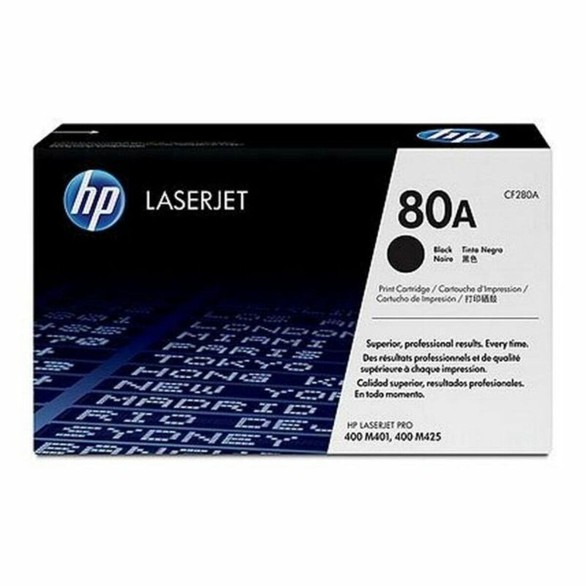 Toner original HP 80A Noir