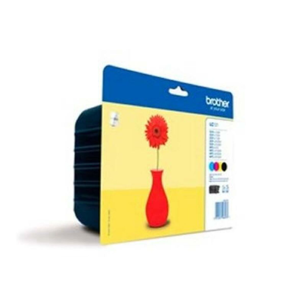 Cartouche d'Encre Compatible Brother LC121VALBP Noir Jaune Cyan Magenta