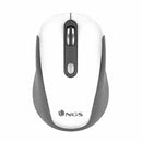 Souris Optique Sans Fil NGS Haze 800/1600 dpi Blanc Noir/Blanc-2